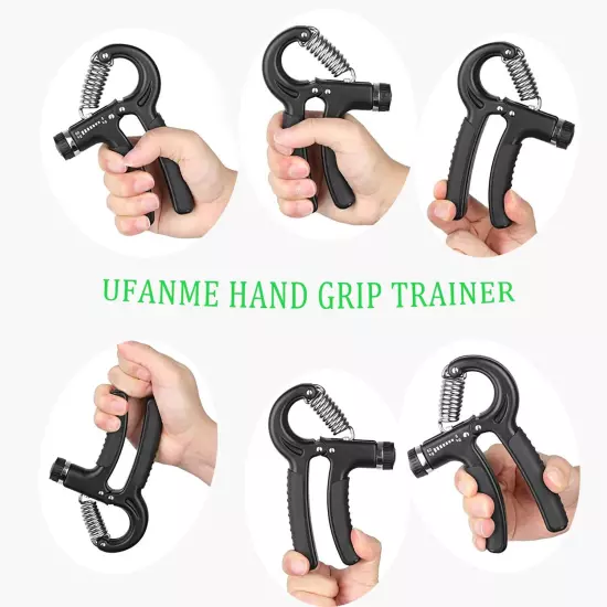 Hand Grip Strengthener, Grip Strength Trainer, 22-132 Lbs Adjustable Resistan...