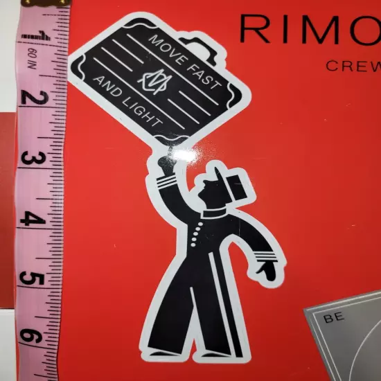 HTF RARE AUTHENTIC 10 RIMOWA CREW STAFF EMPLOYEE LUGGAGE STICKERS OUT OF PRINT