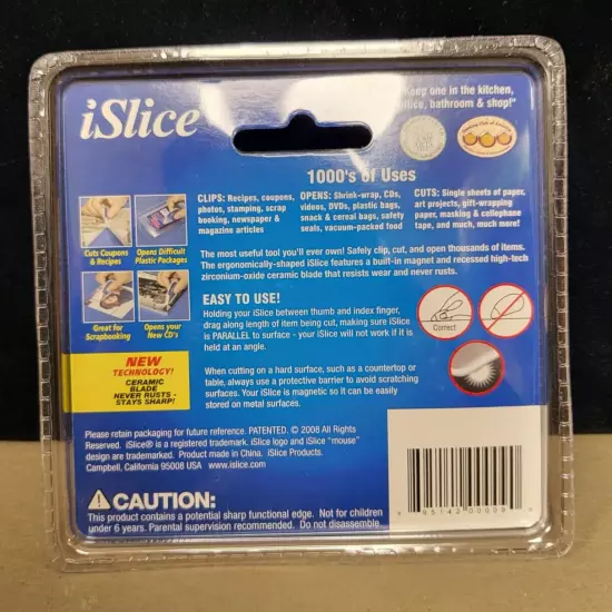 iSlice Cutting Tool NEW & SEALED