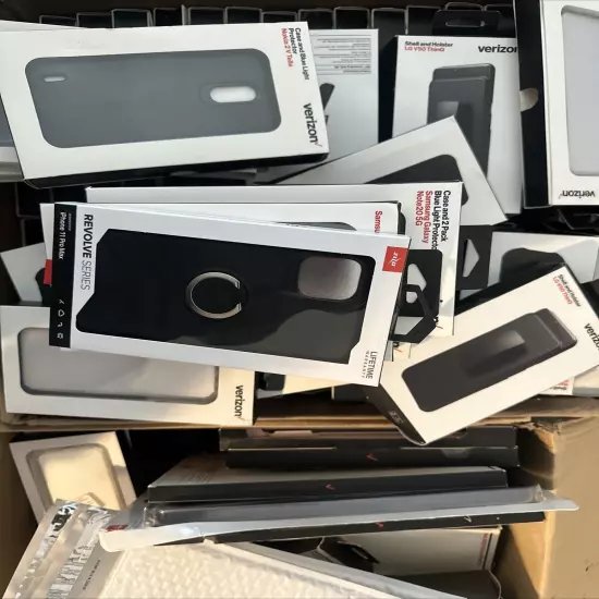 Bulk Wholesale Lot of 100 Mixed Verizon Phone/iPad Cases Apple Samsung Model etc