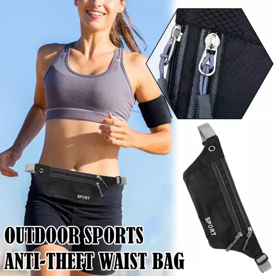 Waist Bum Bag Waterproof Women Men Travel Money Running Belt Fanny Pa Sales