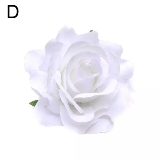 Artificial Rose Flower Hairpin Wedding Bridal Brooch Womens Hair Clip Headwear