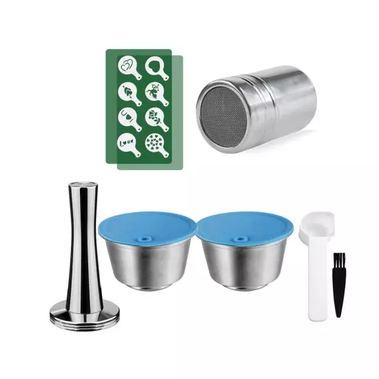  Reusable Coffee Capsule for Dolce Gusto Refill Pod Stainless Steel Filter Cup