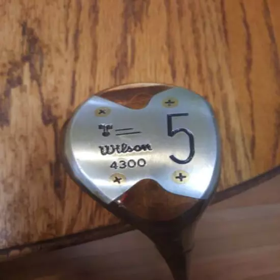 Vintage Wilson 4300 TURFRIDER Persimmon #5 Wood- RH- 42'- Excellent