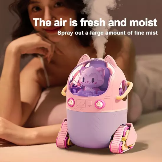 New Astronaut Air Humidifier 220ml With Night Light 1200mAh Battery Rechargeable