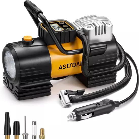 AstroAI Tire Inflator Portable Air Compressor Up to 150 PSI Tire Pump for Car DC