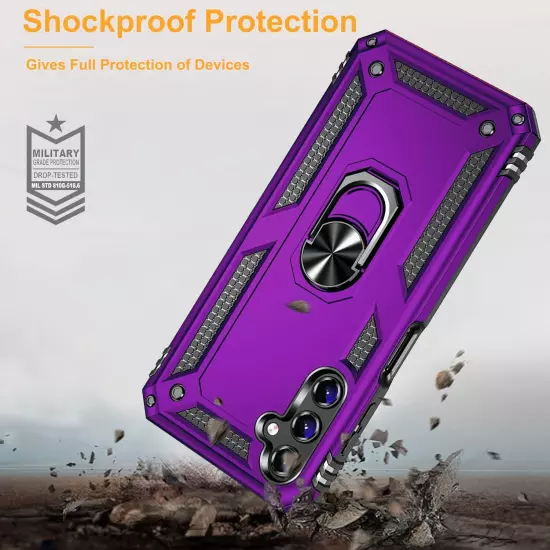 For Samsung Galaxy A15 5G A14 A54 A35 Case Phone Cover Shockproof+Tempered Glass