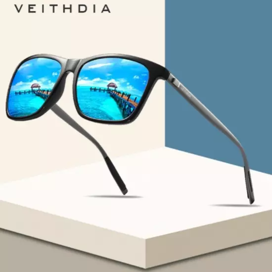 VEITHDIA HD Polarized Photochromic Sunglasses Men Aluminum Sport Driving Glasses