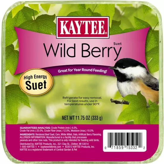 Wild Berry High Energy Bird Suet, 11.75 Oz