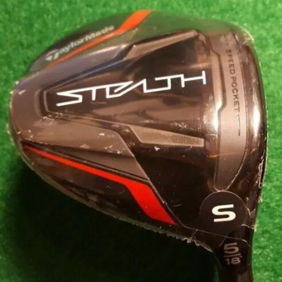 TAYLORMADE STEALTH #5 18* S FLEX MEN'S RIGHT HANDED FAIRWAY WOOD! MINT!