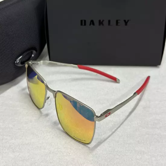 NEW Oakley EJECTOR Matte Gunmetal DUCATI PRIZM Sunglass 4142