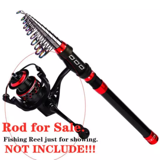 1.8-3.6m Telescopic Spinning Fishing Rod Travel Lure Carbon Fiber Casting Pole