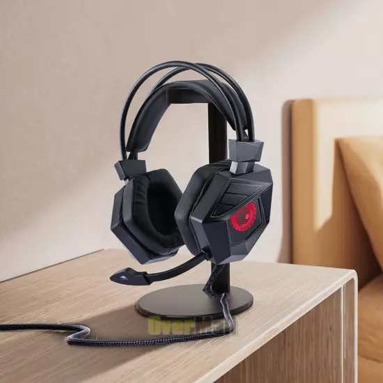 3.5mm Gamer Gaming Headset Surround Sound with Noise Canceling Mic LED RGB Light