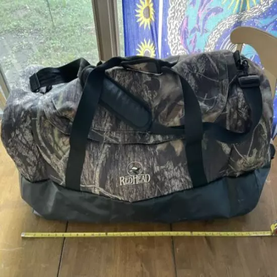 XXL Red Head Duck Hunting Camouflage Duffle Bag 34” x 15”