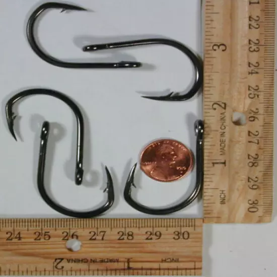 50 9/0 10827 SS Black Stainless Steel live bait chunking Med/Heavy duty hooks