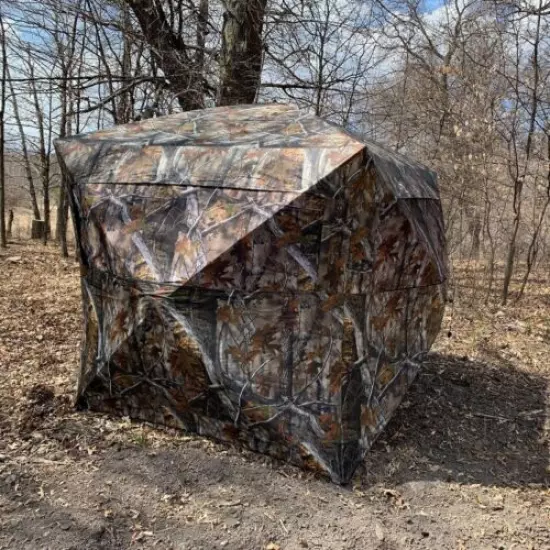 J.M RUSK 3-Man Ground Blind for Hunting