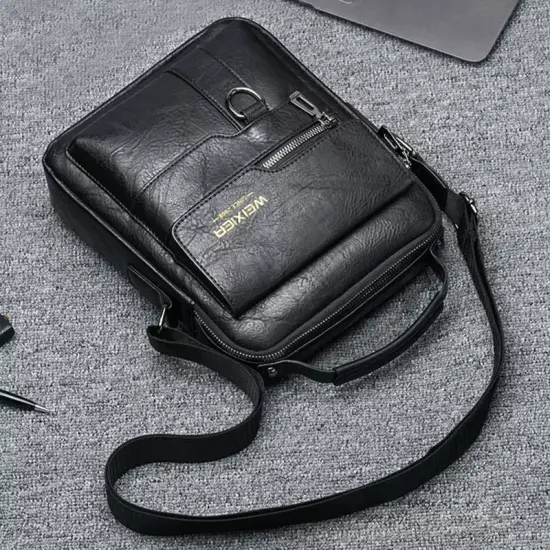 Men Crossbody Bag Men Shoulder Bags Zippers Handbags Large Capacity Artificial L