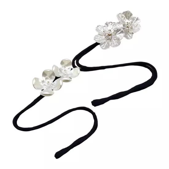 Women Flower Pearl Hairpin Bun Maker Twist Headbands US Hair Accessories C4W7