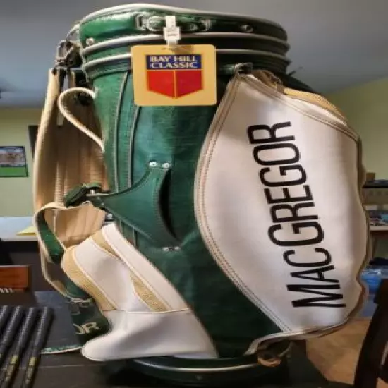 Macgregor Staff Bag Vintage: Used at 1980 Bay Hill Classic w/contestant badge