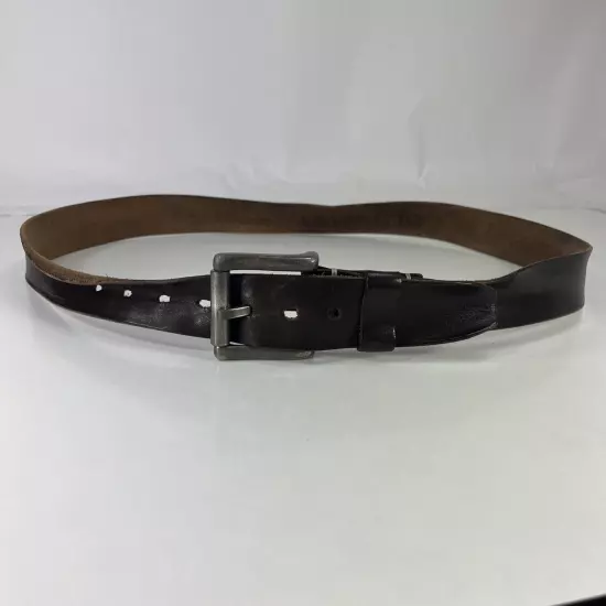 Old Navy Stretched Brown Leather Work Belt - Men's Size 44