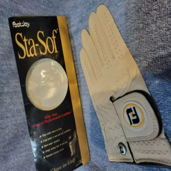 NEW OPEN PACKAGE FOOT0JOY STA-SOF GOLF GLOVE LH - HD.8-07