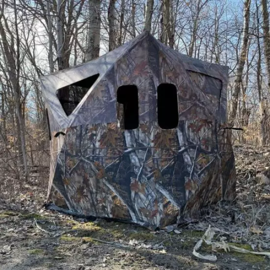 THUNDERBAY Hidden Threat See Through Hunting Blind 3 Person Hunting Tent