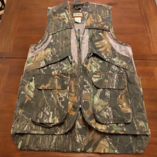 Remington Hunting/Fishing Vest with Mossy Oak Camo Men's Large