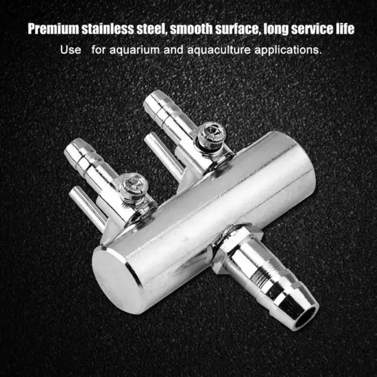 Stainless Steel Air Pump Manifold 2/4/6/8/10/12 Way Aquarium Fish Pon