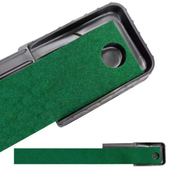 Golf Putting Green 7.33FT*1FTPuttingTrainer Mini Golf Mat with Auto Ball Return