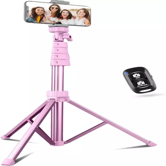 SENSYNE 62" Phone Tripod & Selfie Stick, Extendable Cell Phone Tripod Stand with