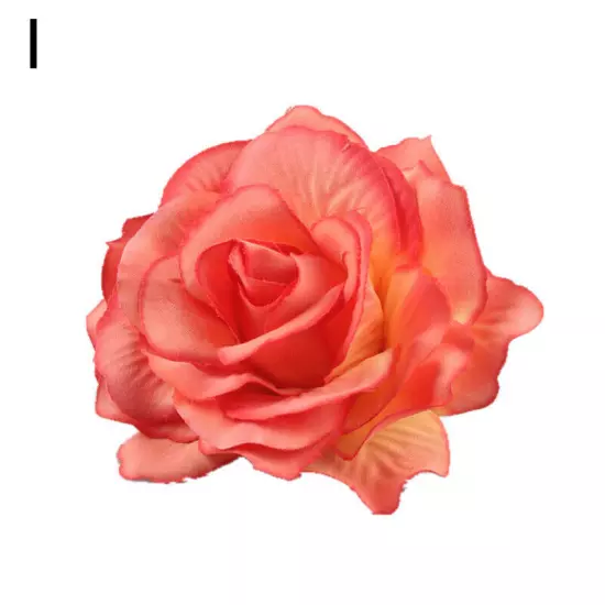 Artificial Rose Flower Hairpin Wedding Bridal Brooch Womens Hair Clip Headwear