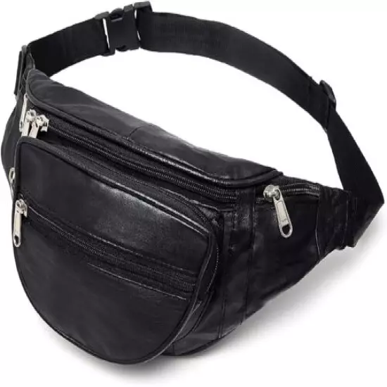 Liberty Leather -Fanny Pack Waist Bag Hip Belt Pouch Genuine Leather Unisex