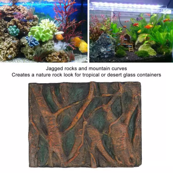 3D Aquarium Fish Tank Wall Art Background 60x45cm Home Decor