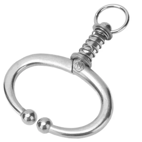 Cattle Nose Ring Stainless Steel Cattle Nose Clamp Bull Cow W Spring Nose Ring