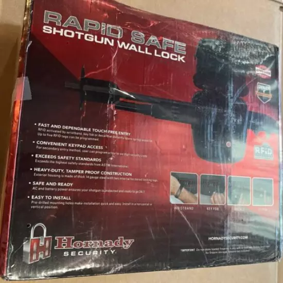 Hornady 98180 Shotgun Rapid Wall Safe RFID Security - NEW