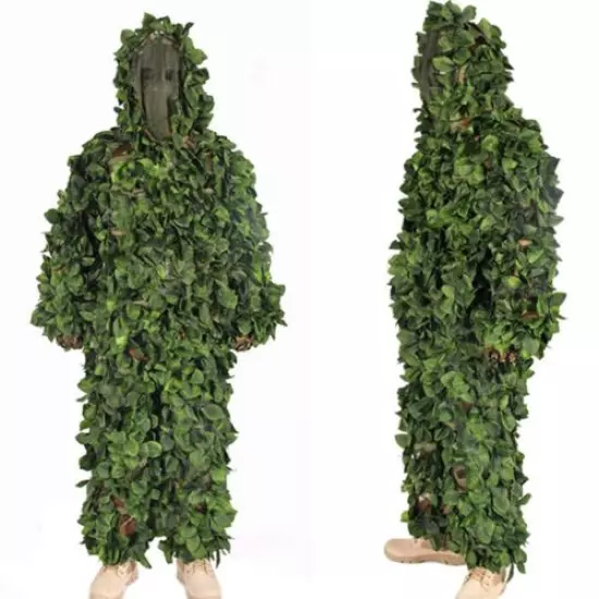 Jungle Camo Ghillie Suits Camouflage Hunting Clothing Sniper Tactical Military