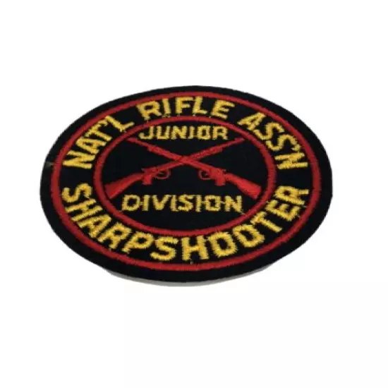 Vintage Wool National Rifle Association NRA Junior Division Sharpshooter Patch 