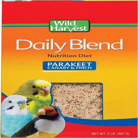 Wild Harvest Daily Blend for Parakeet, Canary, Finch & Small Birds 2lb