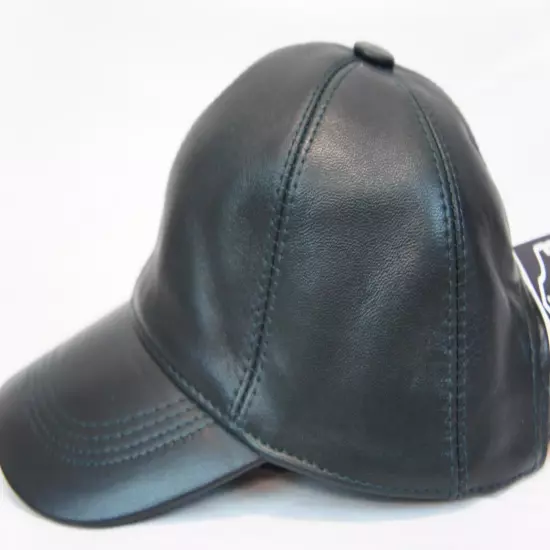 New 100% Real Genuine Lambskin Leather Baseball Cap Hat Sports Visor 32 COLORS