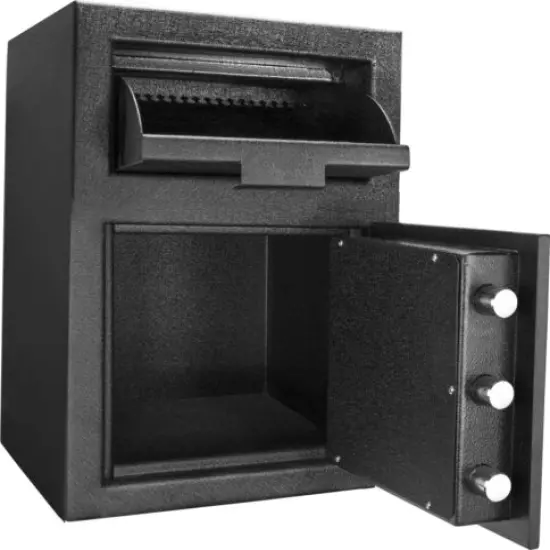 Barska Steel Digital Depository Safe Pin Code Drop Slot Security Box, AX12588