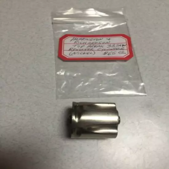 USED H&R TOPBREAK 38 S&W NICKEL 5 ROUND CYLINDER..FREE SHIPPING