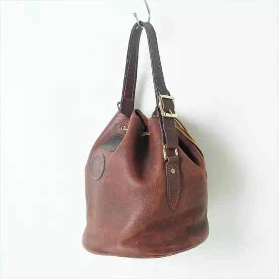 70s80s vintage ORVIS thick leather bag