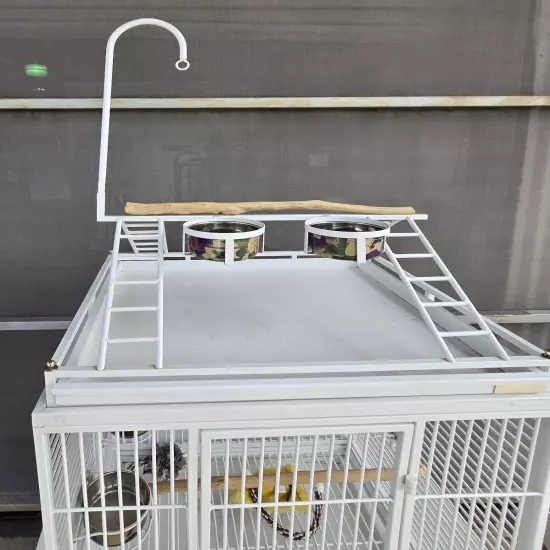 LARGE 63" Bird Parrot Play-Top Cage Cockatiel Macaw Conure African Grey Conures