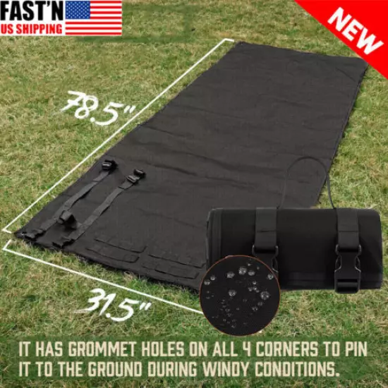 Outdoor Training Tactical Shooting Mat Roll Up Waterproof Foldable Range Pad