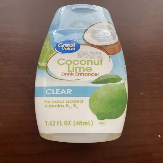 Coconut Lime Great Value Liquid Water Drink Enhancer