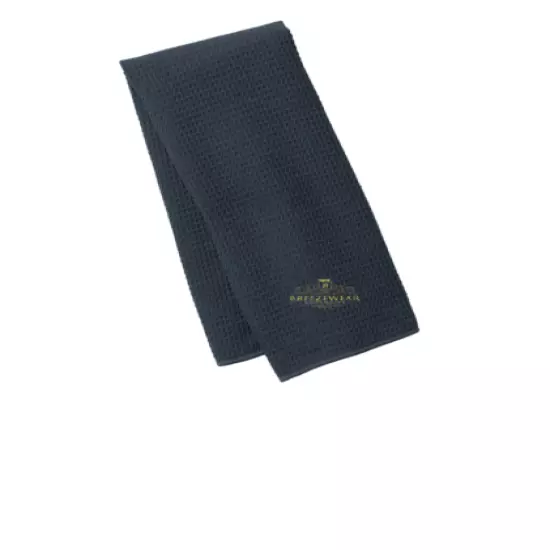 Port Authority® Waffle Microfiber Embroidered Towel