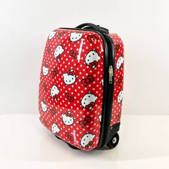 HELLO KITTY 16.5 Inch Telescopic Youth Carry-on Luggage Suitcase