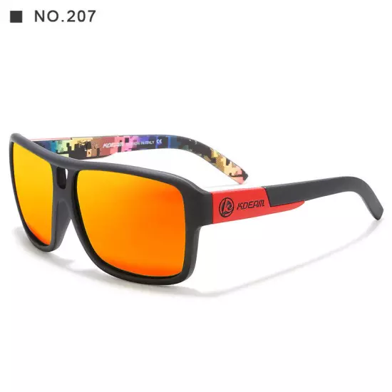 KDEAM Oversized Square Polarized Sunglasses Fishing Driving Sports Glasses UV400