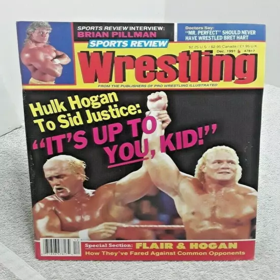 Sports Review Wrestling Magazine December 1991 Hulk Hogan Sid Justice