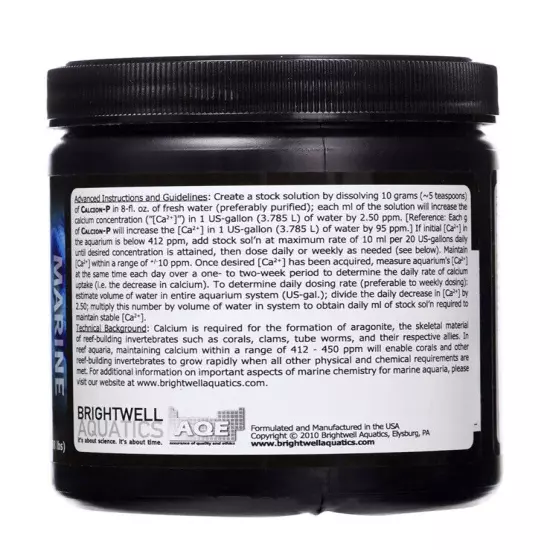 Brightwell Aquatics Calcion-P 400 grams Calcium Powder Reef Aquarium Supplement